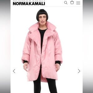 Norma Kamali Dusty Pink SLEEPING BAG COAT